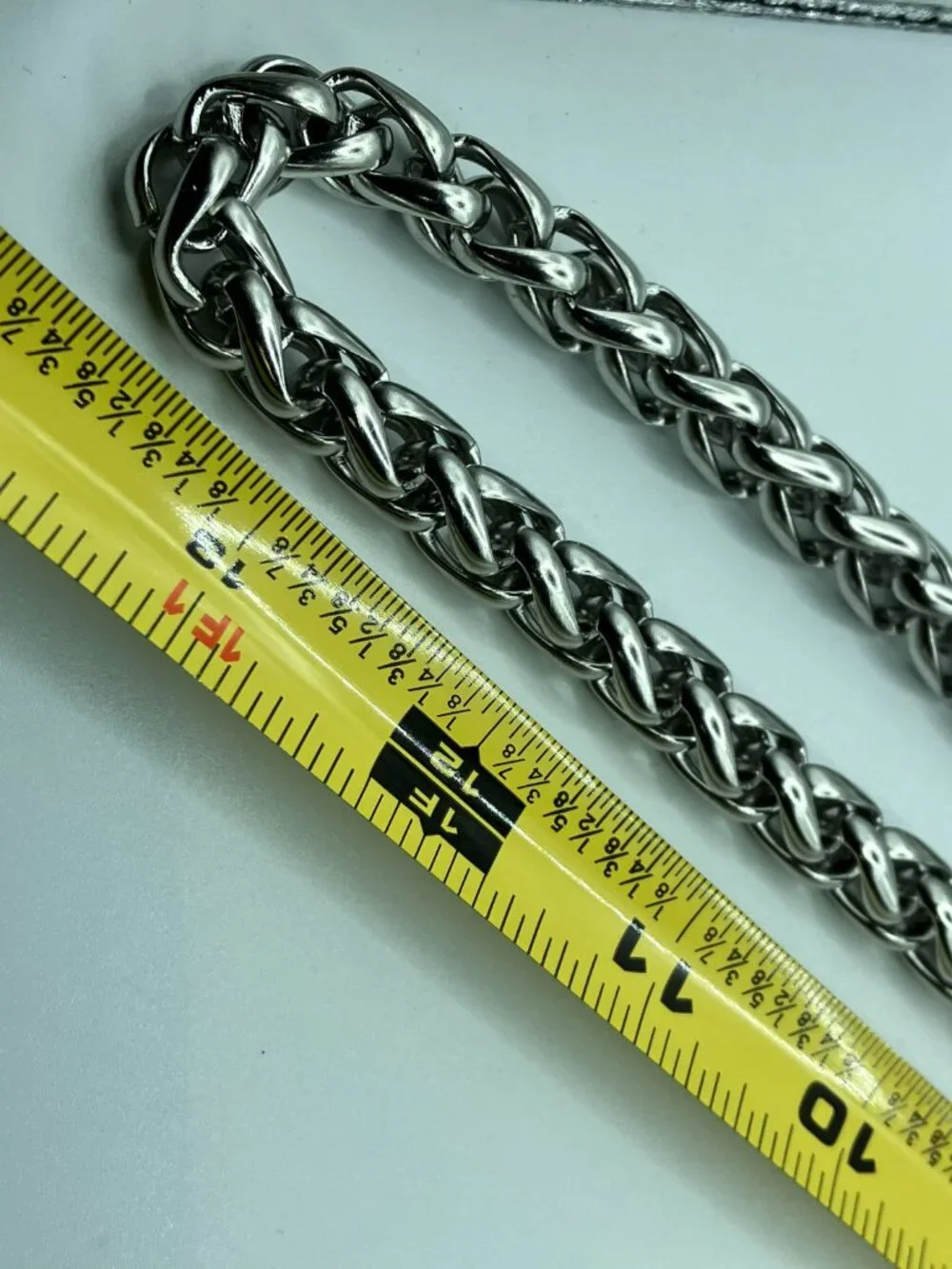 NEW Stainless Steel Chunky Chain 30-inch Wheat Chain Waterproof